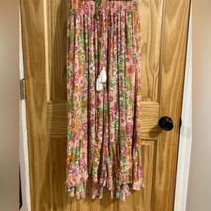 Flower hippie skirt